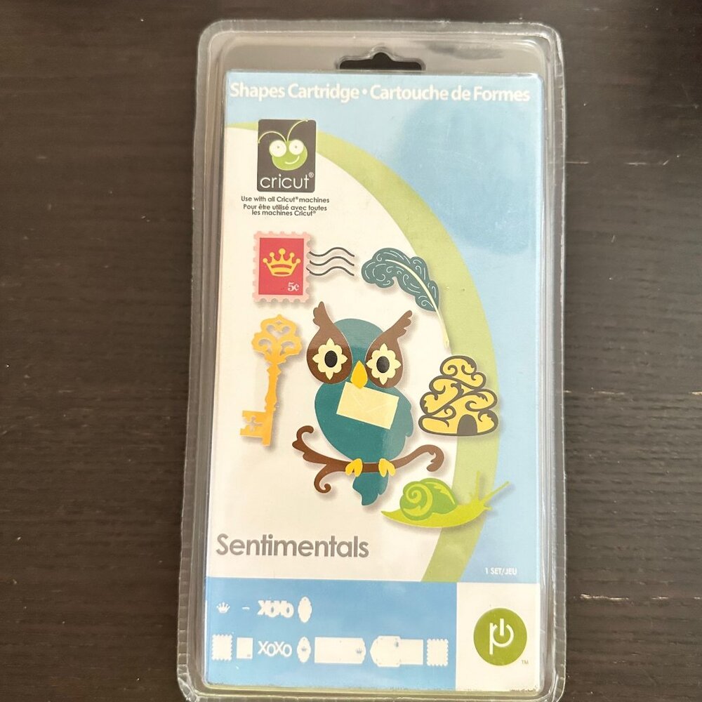 Cricut Sentimentals Shapes Cartridge With 50+ Images & Creative Features Sealed